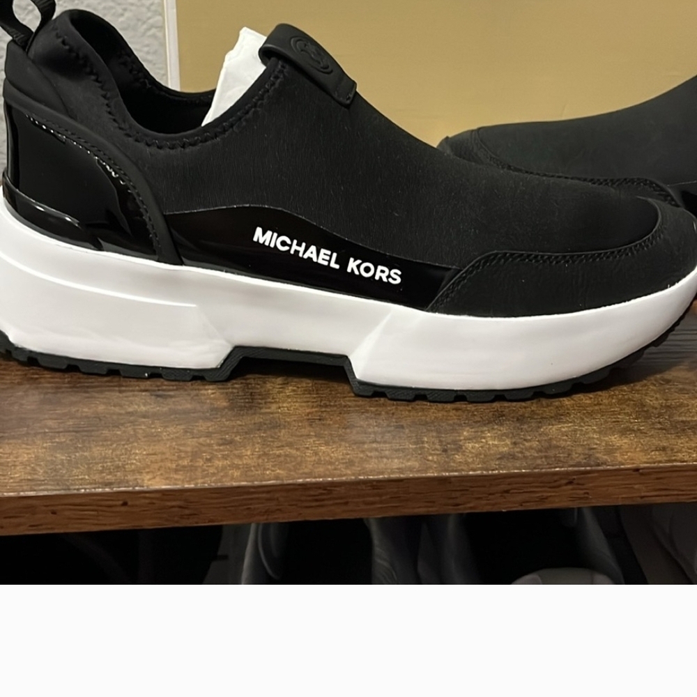 Michael Kors Men's Black Slip-On Sneakers - Picture 3 of 7